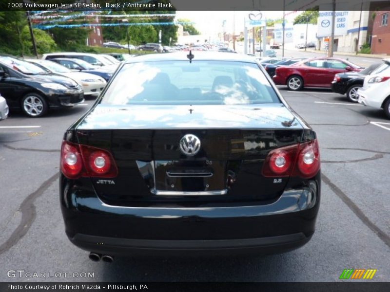 Black / Anthracite Black 2008 Volkswagen Jetta SE Sedan