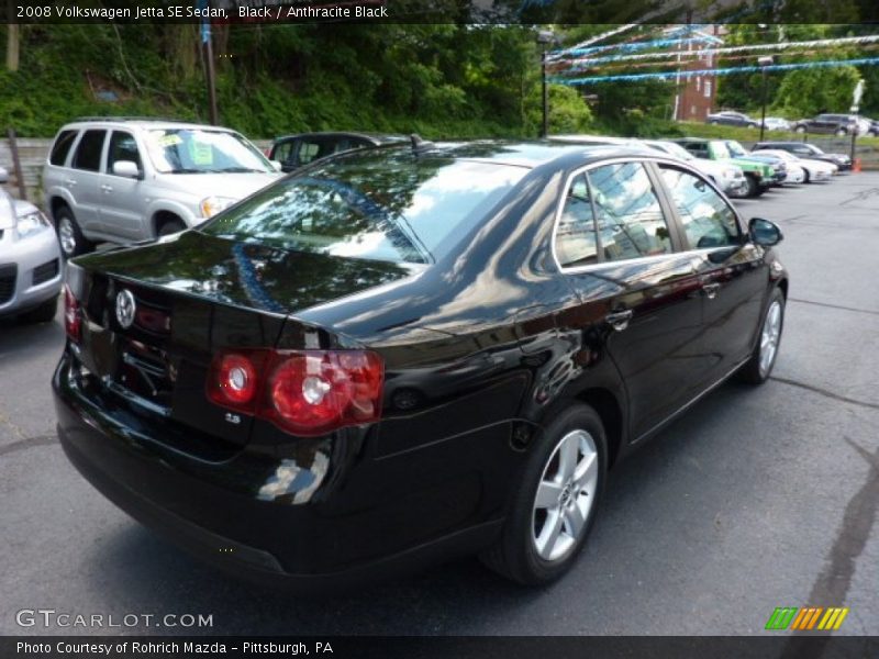 Black / Anthracite Black 2008 Volkswagen Jetta SE Sedan