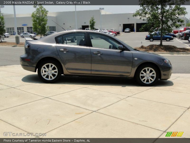 Galaxy Gray Mica / Black 2008 Mazda MAZDA3 i Sport Sedan