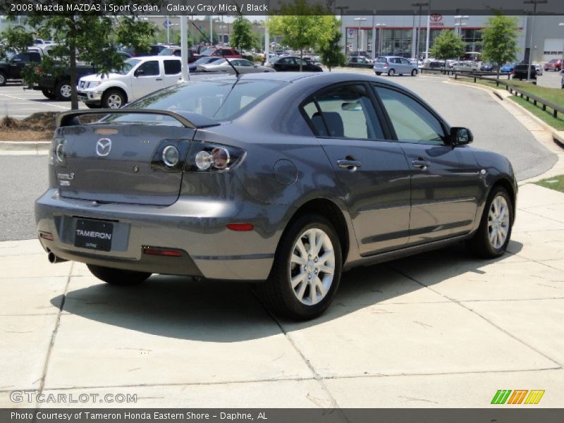 Galaxy Gray Mica / Black 2008 Mazda MAZDA3 i Sport Sedan