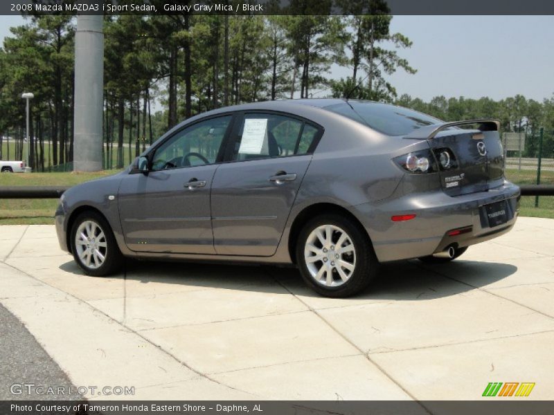 Galaxy Gray Mica / Black 2008 Mazda MAZDA3 i Sport Sedan