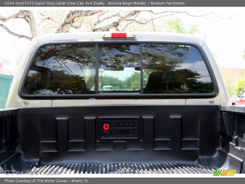 Arizona Beige Metallic / Medium Parchment 2004 Ford F350 Super Duty Lariat Crew Cab 4x4 Dually