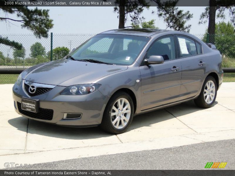 Galaxy Gray Mica / Black 2008 Mazda MAZDA3 i Sport Sedan