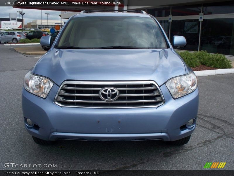Wave Line Pearl / Sand Beige 2008 Toyota Highlander Limited 4WD