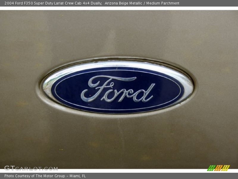 Arizona Beige Metallic / Medium Parchment 2004 Ford F350 Super Duty Lariat Crew Cab 4x4 Dually