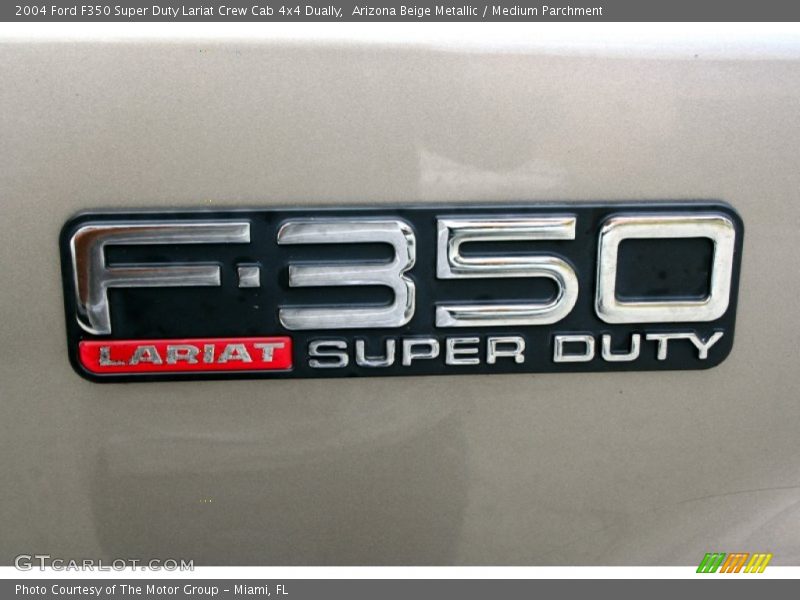 Arizona Beige Metallic / Medium Parchment 2004 Ford F350 Super Duty Lariat Crew Cab 4x4 Dually