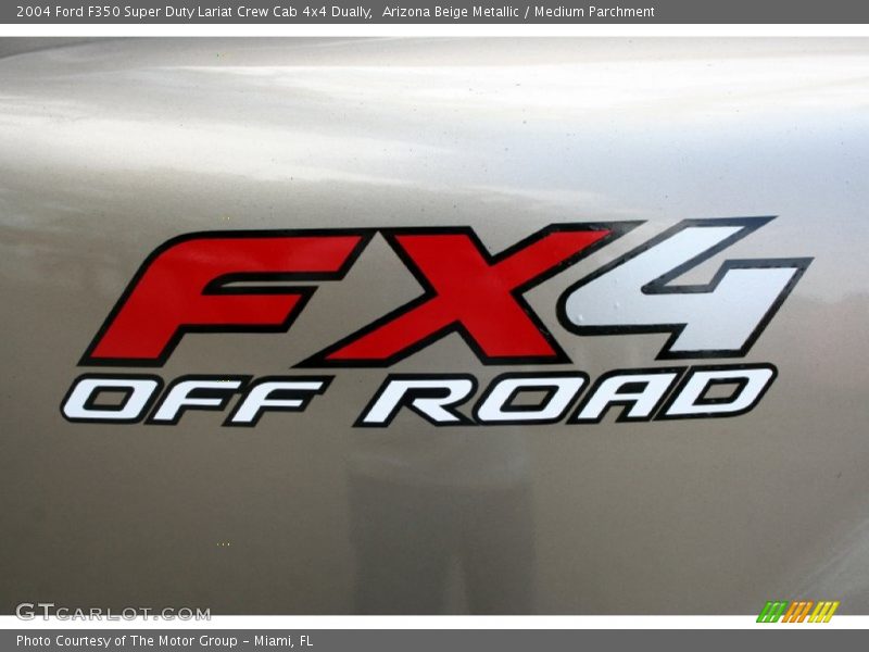 Arizona Beige Metallic / Medium Parchment 2004 Ford F350 Super Duty Lariat Crew Cab 4x4 Dually