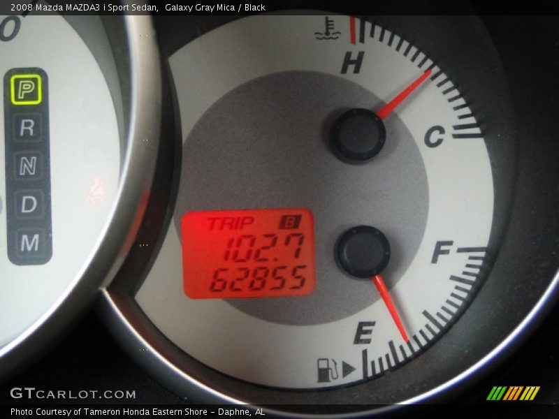 Galaxy Gray Mica / Black 2008 Mazda MAZDA3 i Sport Sedan