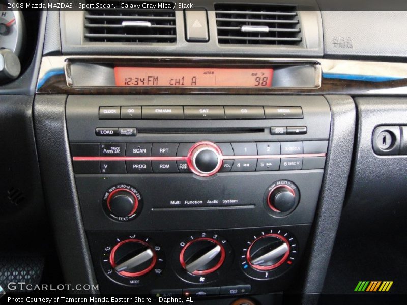 Galaxy Gray Mica / Black 2008 Mazda MAZDA3 i Sport Sedan