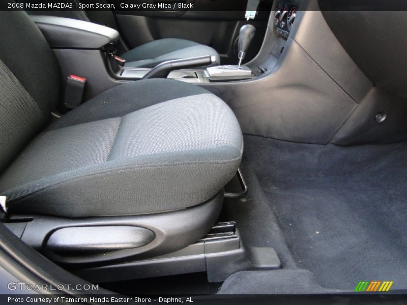 Galaxy Gray Mica / Black 2008 Mazda MAZDA3 i Sport Sedan