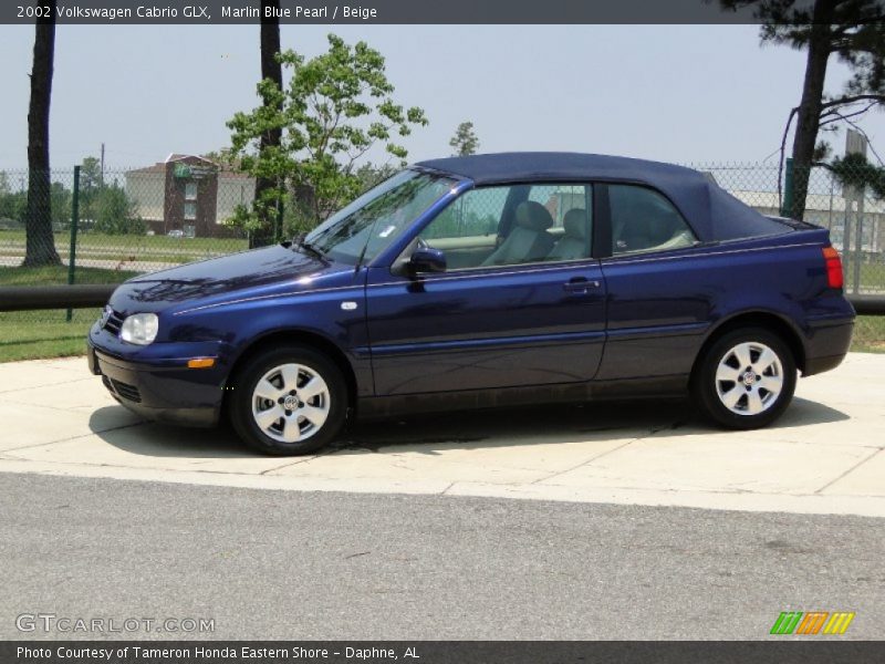  2002 Cabrio GLX Marlin Blue Pearl