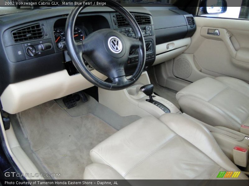  2002 Cabrio GLX Beige Interior