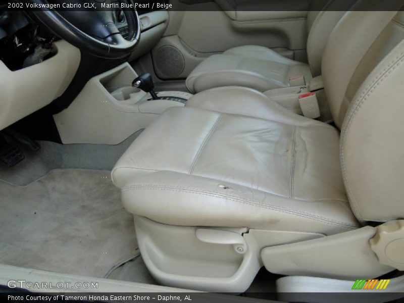 Marlin Blue Pearl / Beige 2002 Volkswagen Cabrio GLX