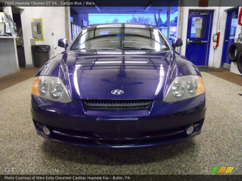 Carbon Blue / Black 2003 Hyundai Tiburon GT V6