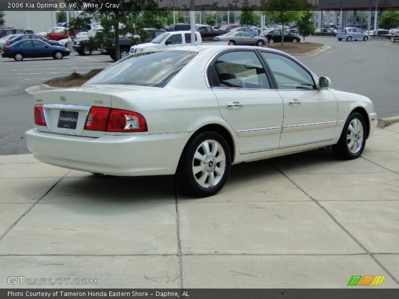 White / Gray 2006 Kia Optima EX V6