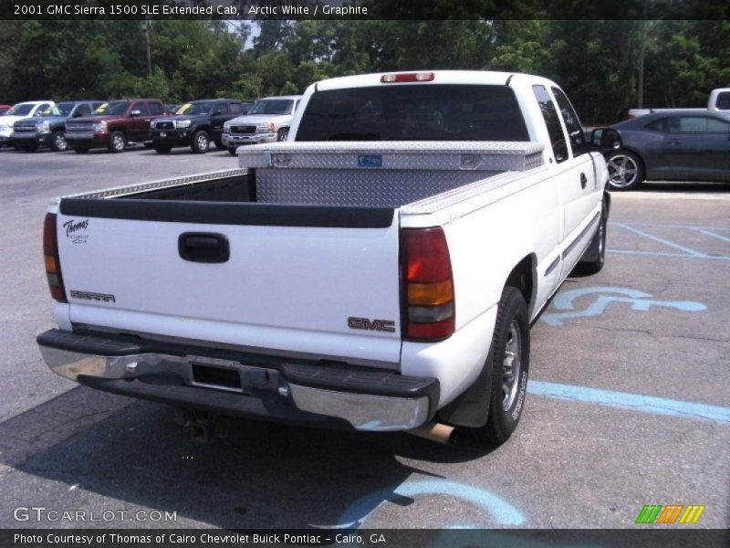 Arctic White / Graphite 2001 GMC Sierra 1500 SLE Extended Cab