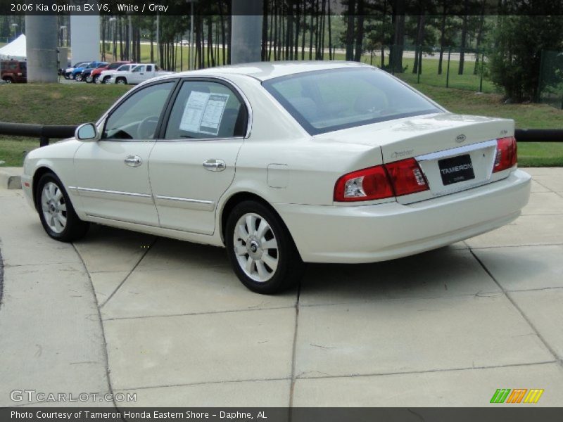 White / Gray 2006 Kia Optima EX V6