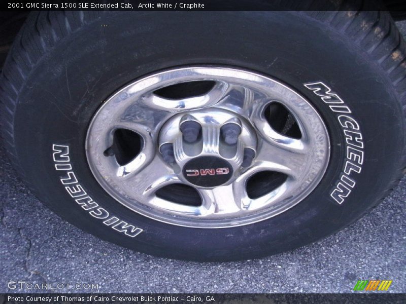 Arctic White / Graphite 2001 GMC Sierra 1500 SLE Extended Cab