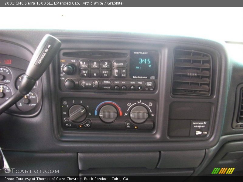 Arctic White / Graphite 2001 GMC Sierra 1500 SLE Extended Cab