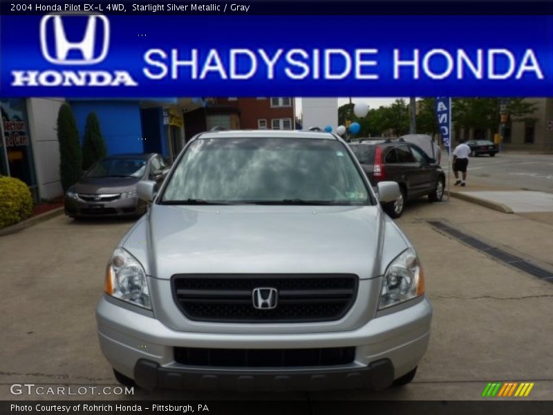 Starlight Silver Metallic / Gray 2004 Honda Pilot EX-L 4WD