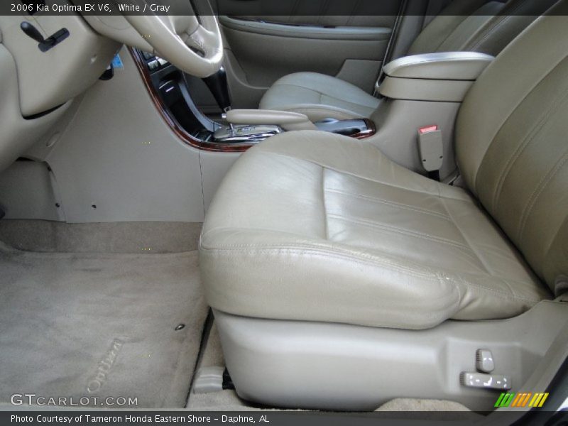 White / Gray 2006 Kia Optima EX V6