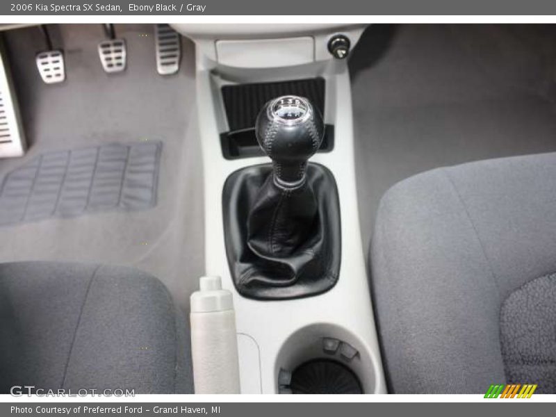 Ebony Black / Gray 2006 Kia Spectra SX Sedan