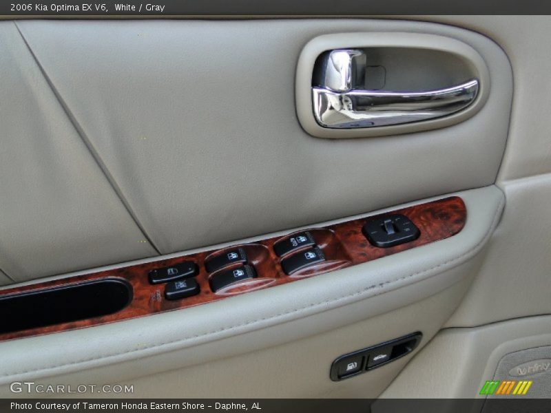 White / Gray 2006 Kia Optima EX V6