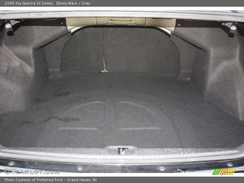 Ebony Black / Gray 2006 Kia Spectra SX Sedan