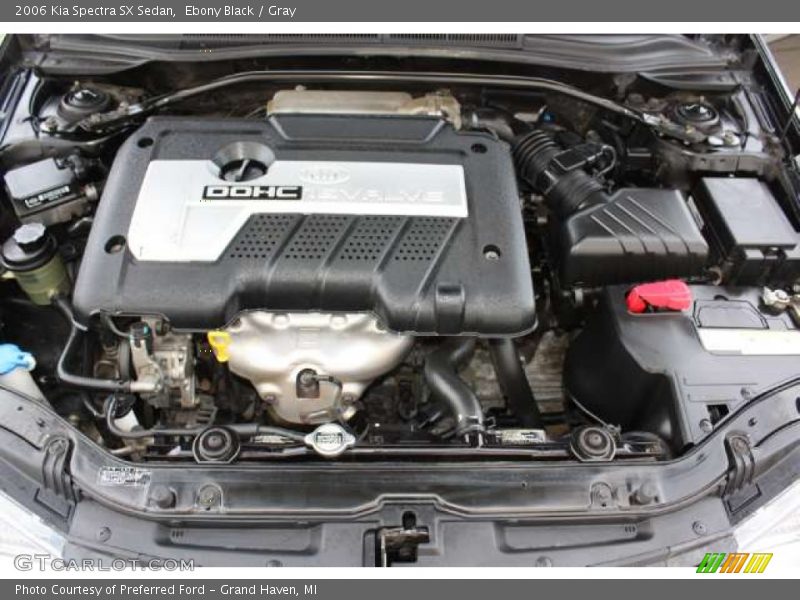 Ebony Black / Gray 2006 Kia Spectra SX Sedan