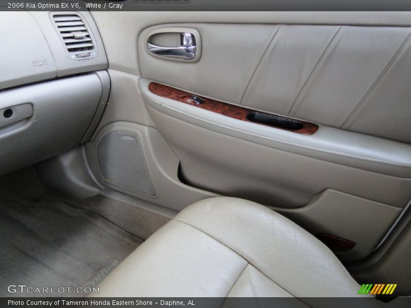 White / Gray 2006 Kia Optima EX V6