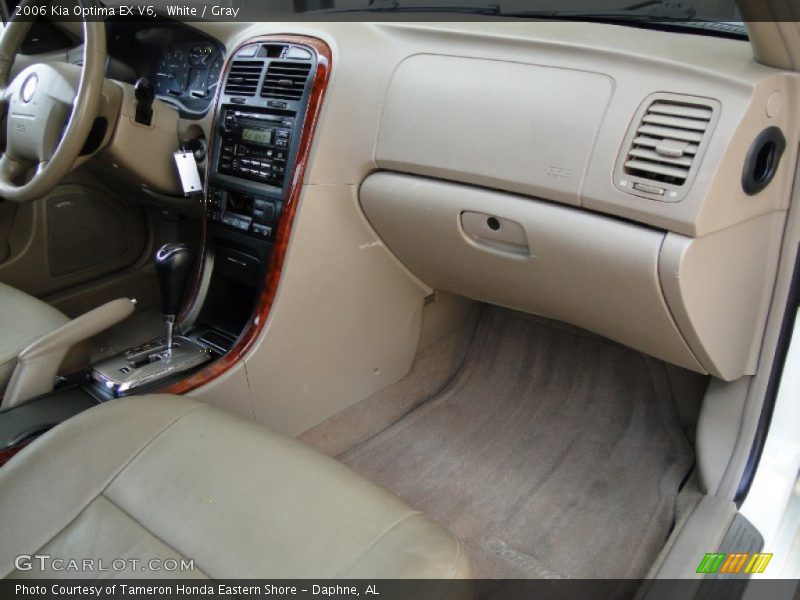 White / Gray 2006 Kia Optima EX V6