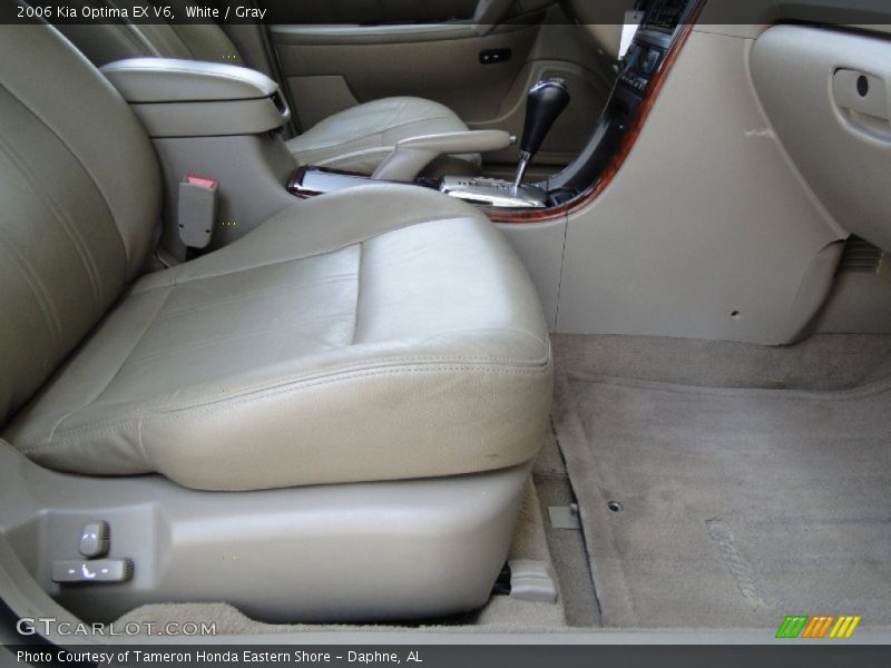 White / Gray 2006 Kia Optima EX V6