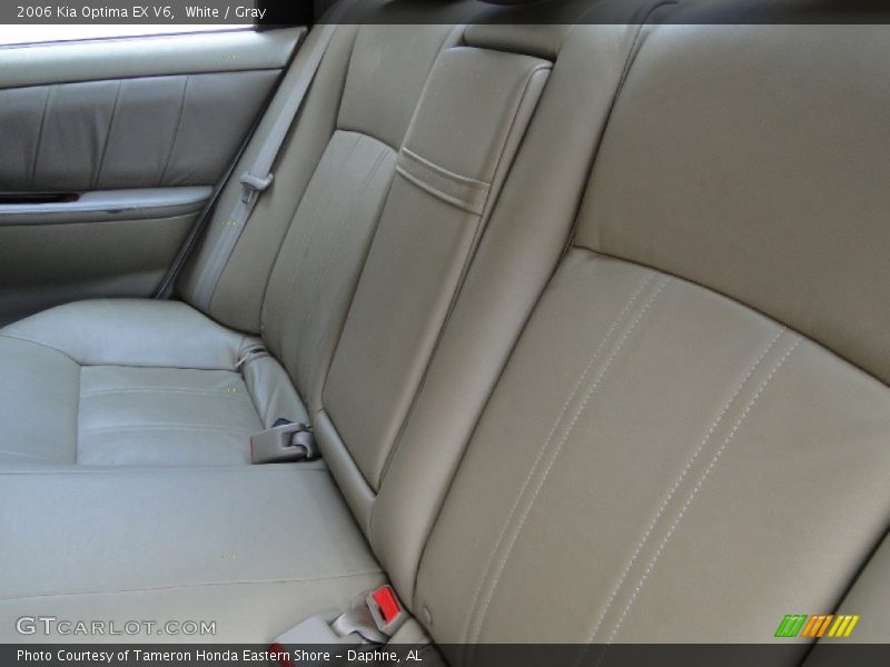 White / Gray 2006 Kia Optima EX V6