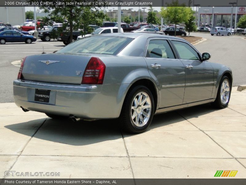 Satin Jade Pearlcoat / Dark Slate Gray/Light Graystone 2006 Chrysler 300 C HEMI
