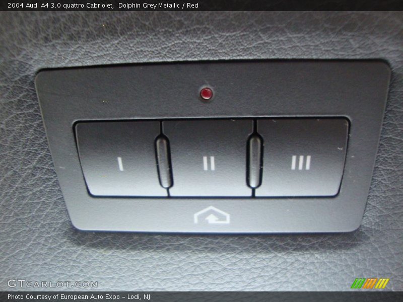 Controls of 2004 A4 3.0 quattro Cabriolet