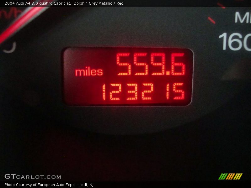 Dolphin Grey Metallic / Red 2004 Audi A4 3.0 quattro Cabriolet