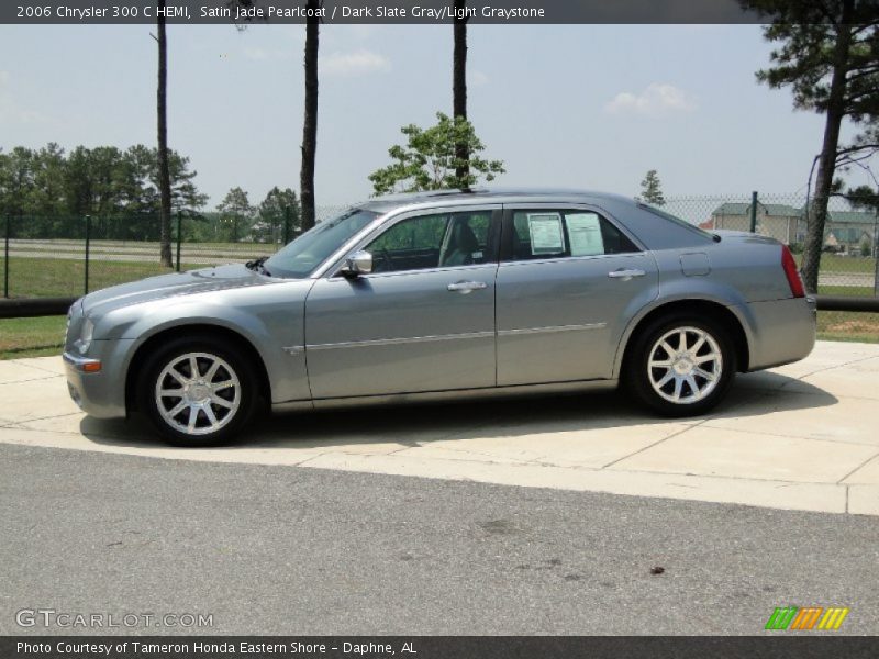 Satin Jade Pearlcoat / Dark Slate Gray/Light Graystone 2006 Chrysler 300 C HEMI