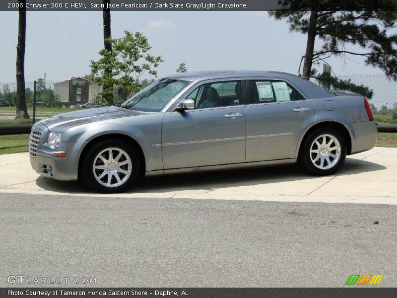 Satin Jade Pearlcoat / Dark Slate Gray/Light Graystone 2006 Chrysler 300 C HEMI