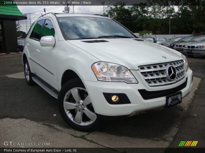 Arctic White / Black 2009 Mercedes-Benz ML 350 4Matic