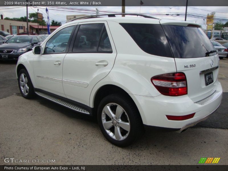 Arctic White / Black 2009 Mercedes-Benz ML 350 4Matic