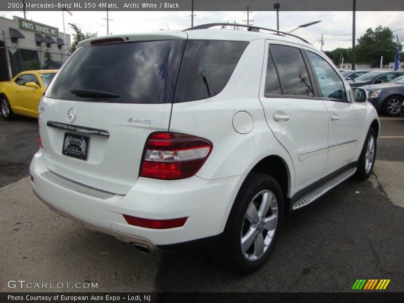Arctic White / Black 2009 Mercedes-Benz ML 350 4Matic