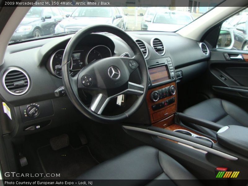 Arctic White / Black 2009 Mercedes-Benz ML 350 4Matic
