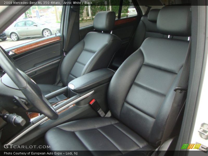 Arctic White / Black 2009 Mercedes-Benz ML 350 4Matic