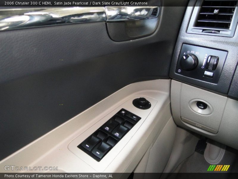 Satin Jade Pearlcoat / Dark Slate Gray/Light Graystone 2006 Chrysler 300 C HEMI
