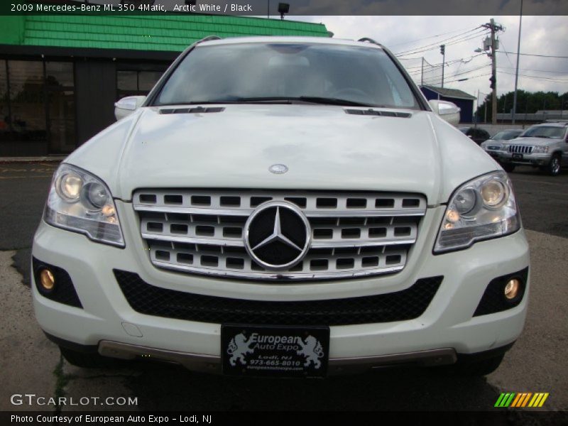 Arctic White / Black 2009 Mercedes-Benz ML 350 4Matic