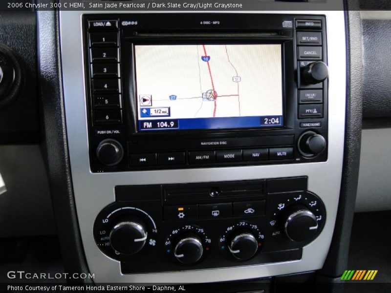 Satin Jade Pearlcoat / Dark Slate Gray/Light Graystone 2006 Chrysler 300 C HEMI