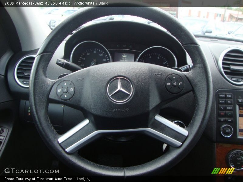Arctic White / Black 2009 Mercedes-Benz ML 350 4Matic