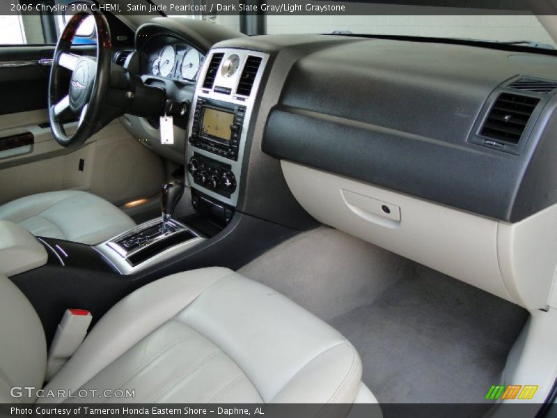 Satin Jade Pearlcoat / Dark Slate Gray/Light Graystone 2006 Chrysler 300 C HEMI