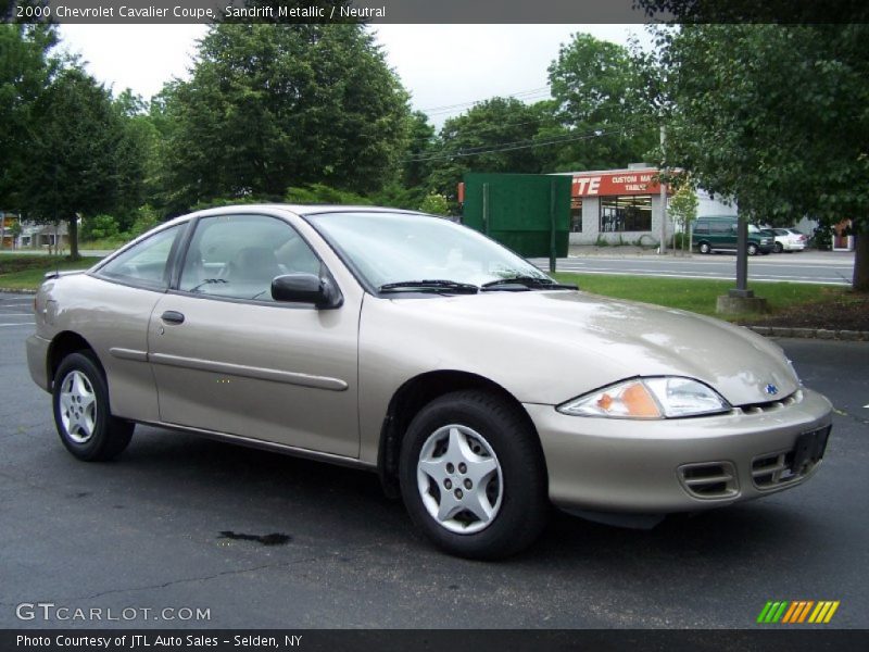 Sandrift Metallic / Neutral 2000 Chevrolet Cavalier Coupe