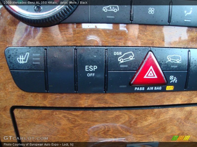 Arctic White / Black 2009 Mercedes-Benz ML 350 4Matic